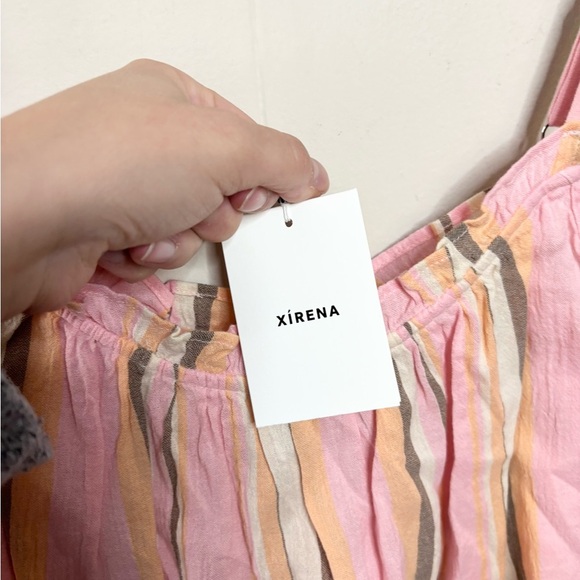 XIRENA Villa Striped Carah Tank size SM new cotton evereve - Picture 7 of 9